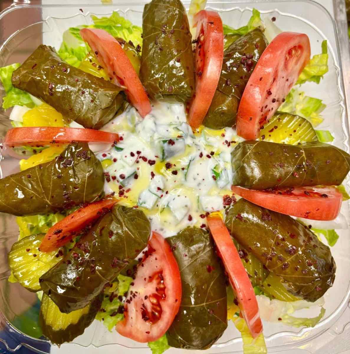 Stuffed grape leaves
