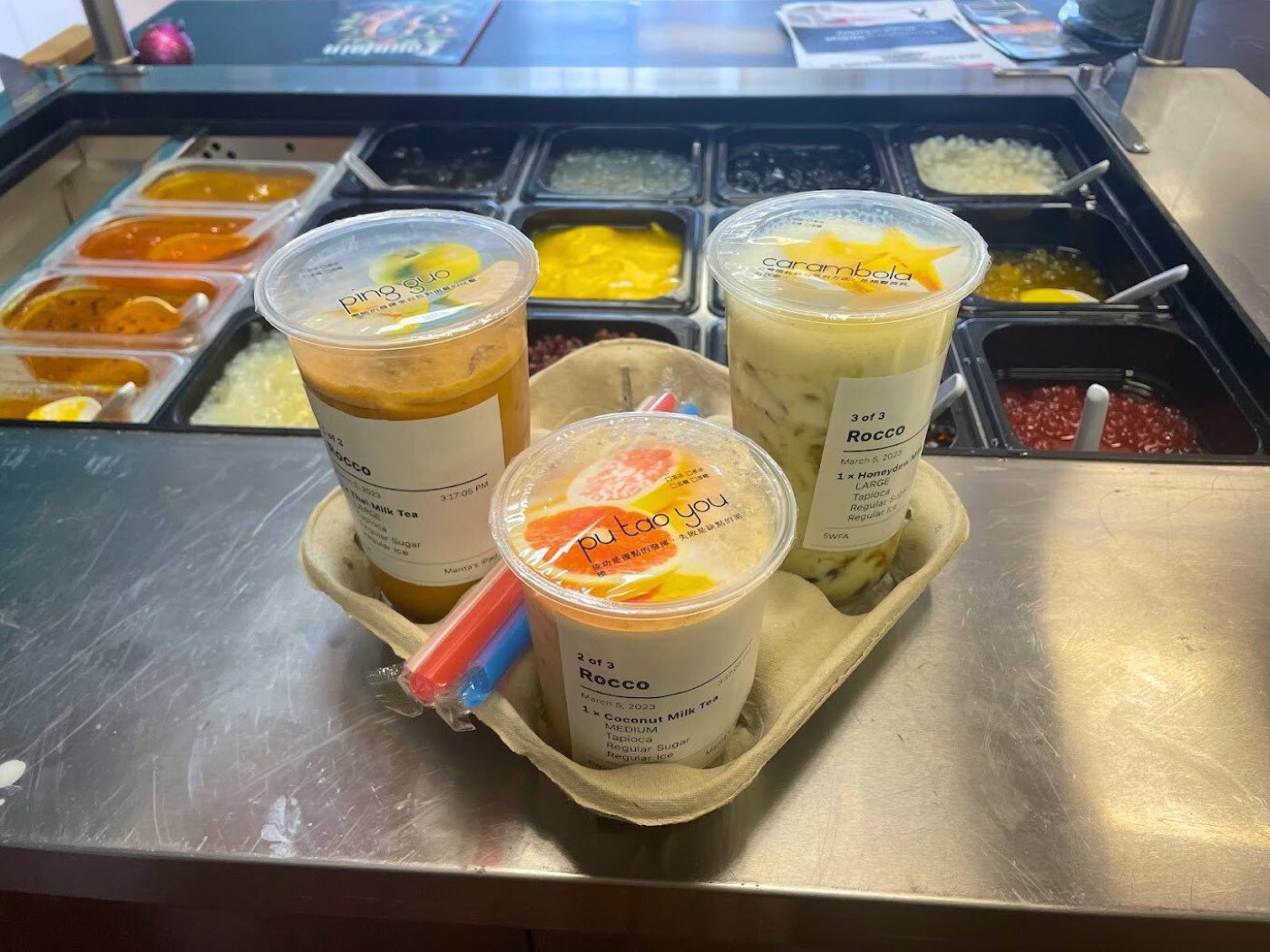Fresh bubble tea