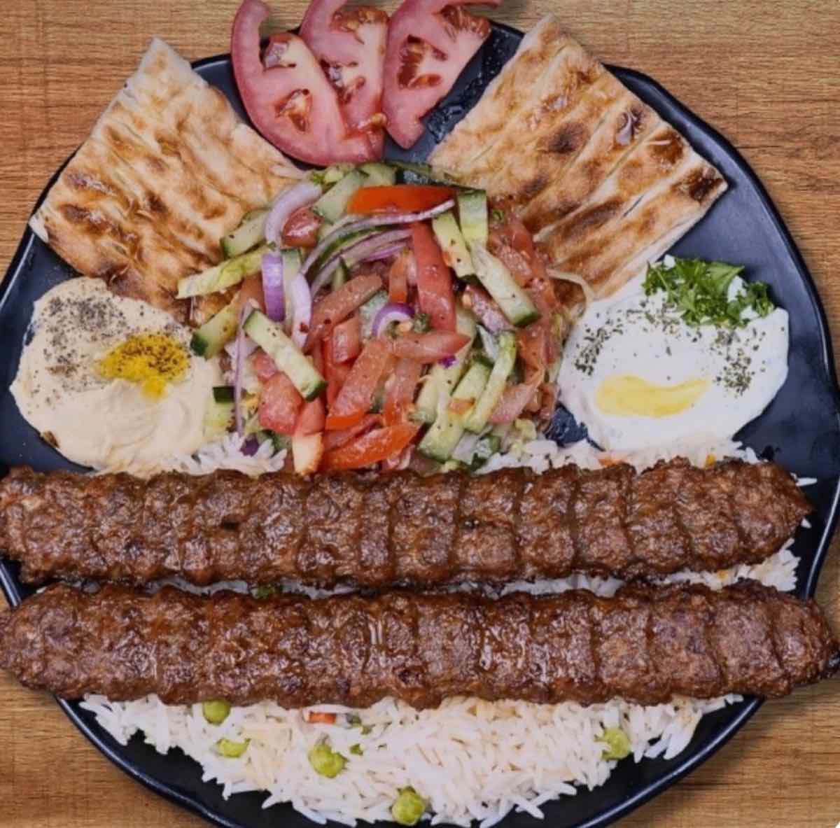 Mediterranean dish from a private chef event